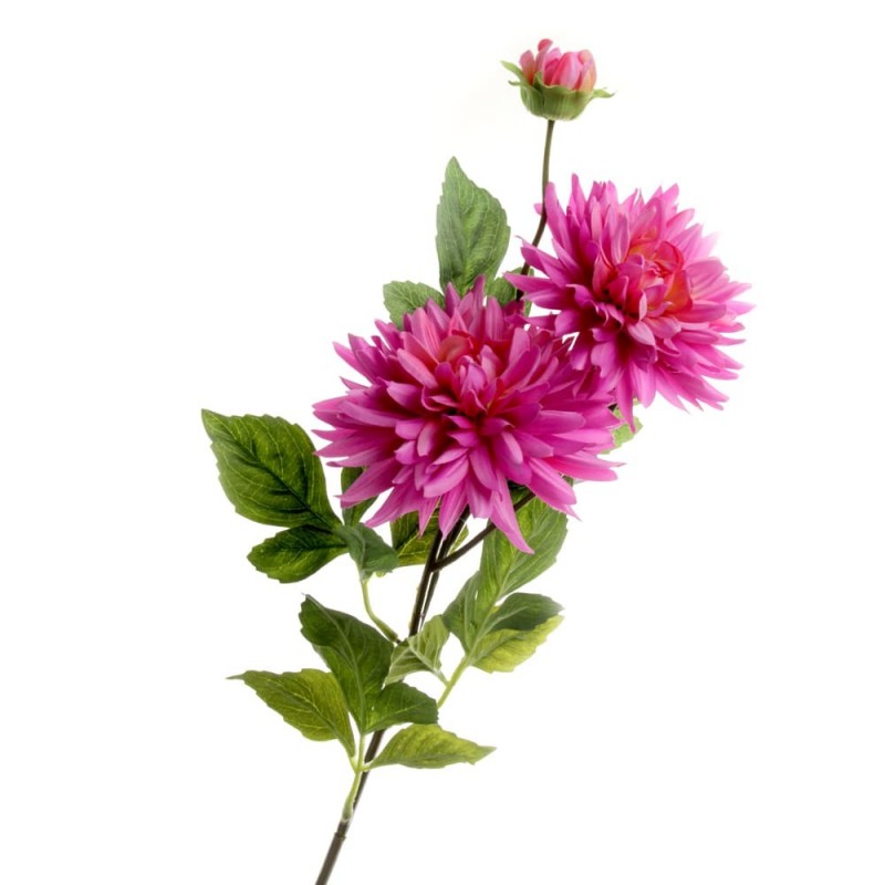 4 Head Spiked Dahlia - 108cm Height - Cerise
